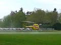 L?dowanie helikoptera LPR na Jasnych B?oniach w Szczecinie