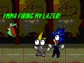 LADY BOW IZZA FIREN HER LAZORZ SOI SOI SOI