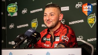“I'M FED UP OF BEING A RUNNER-UP” | Ricky Evans honest press conference after R1 win at Ally Pally