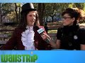 julie scares the unsuspecting citizens of new york.