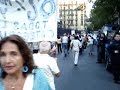 SENTADA DE JUBILADOS FRENTE AL MAUSOLEO DE LOS LEGISLADORES