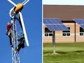 Wind Turbine Raising in Richmond, Indiana