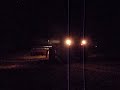 Soybean harvest night view