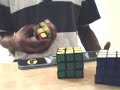 New challenge! 3 cubes in a row one handed