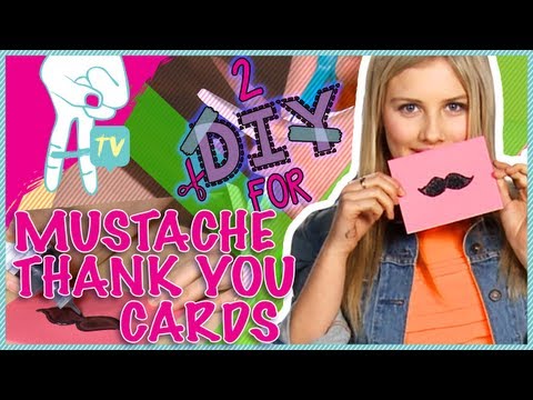 mustache - You all have been asking for it for weeks: MUSTACHES!!! This week Gracie Dzienny teaches you how to make a mustache shaped stamp that can be used on anything...