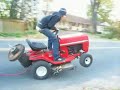 Lawn Mower Wheelies Gone Wrong