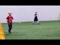 Brycen playing soccer