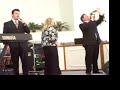mike and kelly bowling w/ jeff snyder singing their 1st single, we have a savior