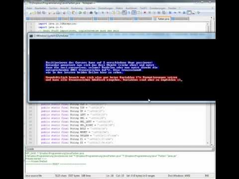 0 Java #2   farbige formatierte Konsolenausgaben in Windows   einfache Beispiele
