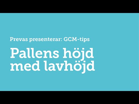 title of video: Pallens höjd med levhöjd