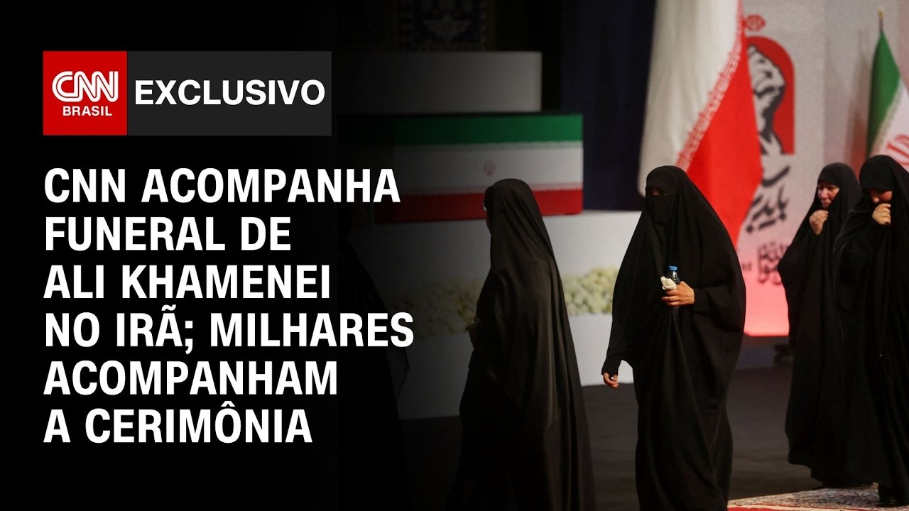 Exclusivo: CNN acompanha funeral do líder supremo Ali Khamenei | AGORA CNN