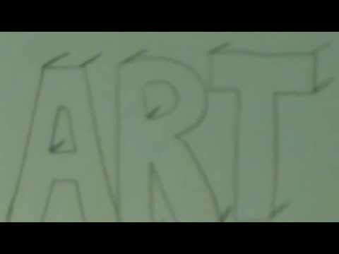 how to draw block letter d