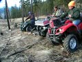 Grizzly 660, 700 and a 450 Kodiak winching truck out Grizzly 660, 700 and a 450 Kodiak winching truck out