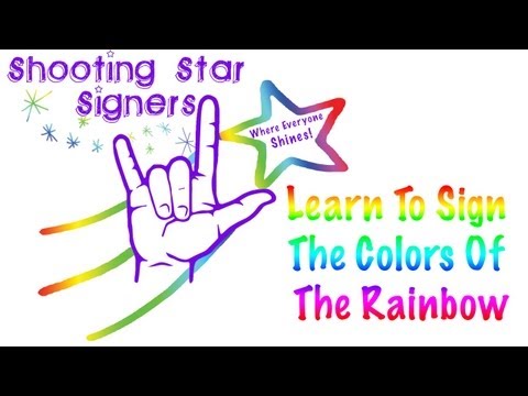 how to sign purple in sign language