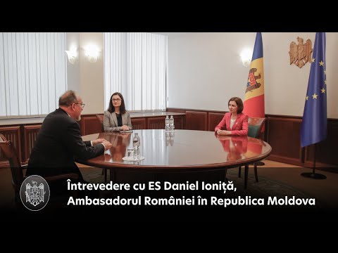 Președinta Maia Sandu a discutat cu Ambasadorul României la Chișinău, Daniel Ioniță
