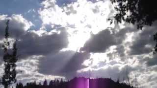 Violet Flame Outside Our Door in Mount Shasta, CA