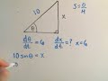 Related Rates Involving Trigonometry Related Rates Involving Trigonometry