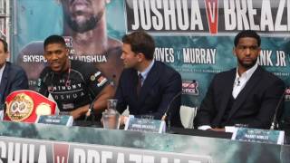 ANTHONY JOSHUA v BREAZEALE -  PRESS CONFERENCE