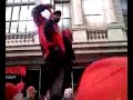 Crazy fan almost drops his kid at Phillies Parade Crazy fan almost drops his kid at Phillies Parade