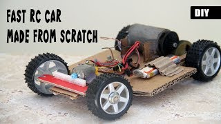 How to make a Simple RC Car with Steering  DIY Rem