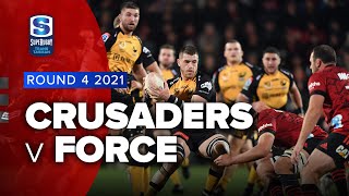 Crusaders v Force Rd.4 2021 Super rugby Trans Tasman video highlights