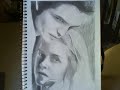 My sketch on Edward and Bella from a twilight movie poster. Comment, rate and subscribe!song:Lovely by Michelle Tumes