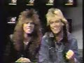 Joey Tempest & Ian Haugland  - MTV Guest VJs 1987