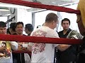 Freddie Roach trains Manny Pacquiao in San Francisco