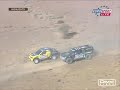 Robby Gordon bumps an other driver at the Dakar rallye
