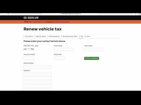 how to tax a vehicle online