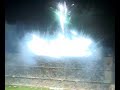 fuegos artificiales tras el final partido del centenario