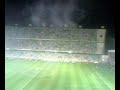 fuegos artificiales tras el final partido del centenario
