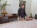 Setting the Thanksgiving table