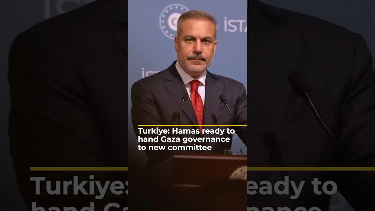 Turkiye: Hamas will transfer Gaza’s governance to committee of Palestinians | AJ #shorts