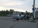 Bussen in Kingisepp, Rusland 19-08-2008 Bussen in Kingisepp, Rusland 19-08-2008