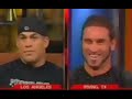 Ken Shamrock arguin with Tito Ortiz