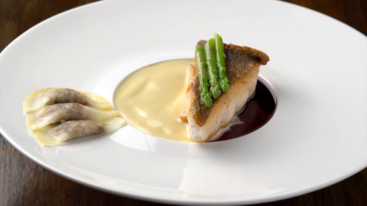 FOIE GRAS TERRINE WITH GAMBERO DI MAZARA AND ONION COMPOSTE