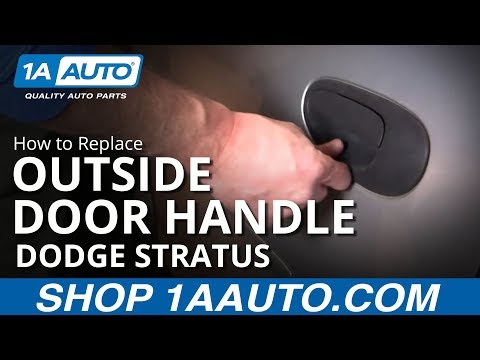 How to Fix Install Replace Broken Outside Rear Door Handle Dodge Stratus 01-06 1AAuto.com