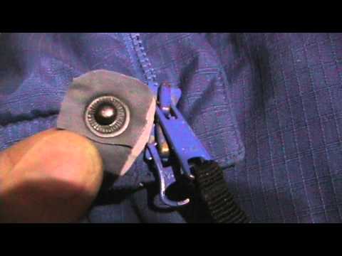 how to put a snap button on a jacket
