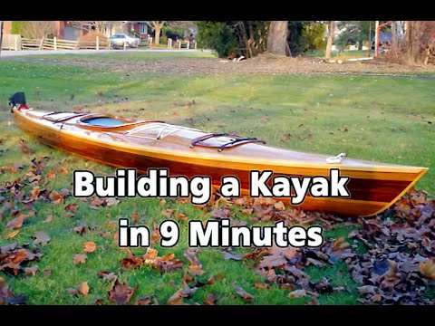building a kayak in 9 minutes diy kayak sail kayak
