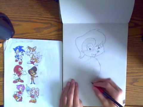 how to draw your own sonic character