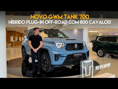 Novo GWM Tank 700 - Híbrido plug-in de alto luxo off-road com 800 cavalos!