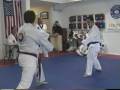 Owen McCabe breaks 2 boards with back kick then a punch