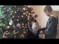 Barnes/Sanders Decorating Christmas Tree 2009
