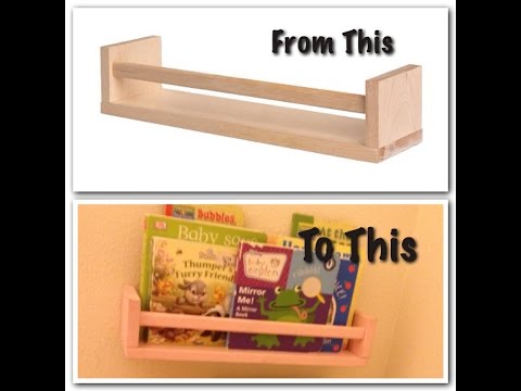 how to attach ikea spice rack to wall