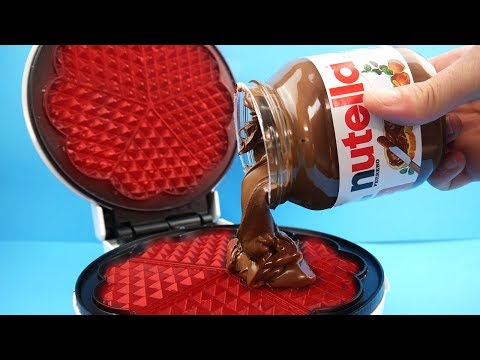 Experimente - Was passiert mit Nutella im Waffeleisen?