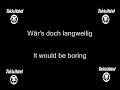 Tokio Hotel - Freunde Bleiben (german/english text)