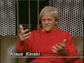 an interview with klaus kinski 1985 for swiss television. he gave it after his famous gottschalk interview.