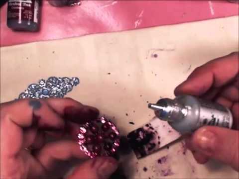 how to dye rhinestones