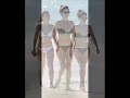 in tight and sexy hot bikinis on the beach